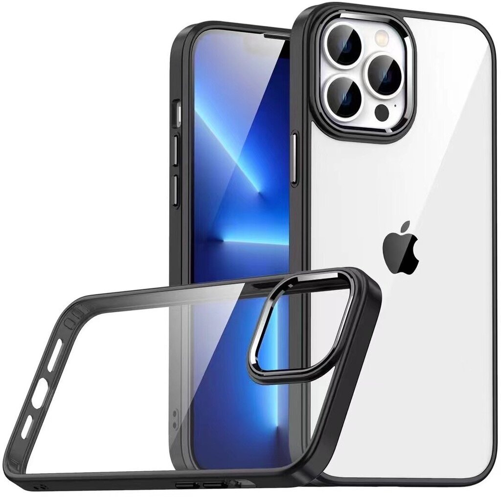 Apple iPhone caurspīdīgs metālisks maciņš